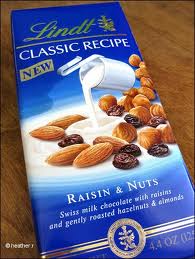 lindt raisins and nuts